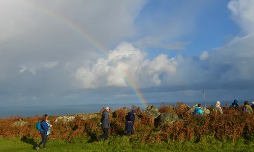 Walking Weekend 2019 - Rainbow on Zennor and Wicca path